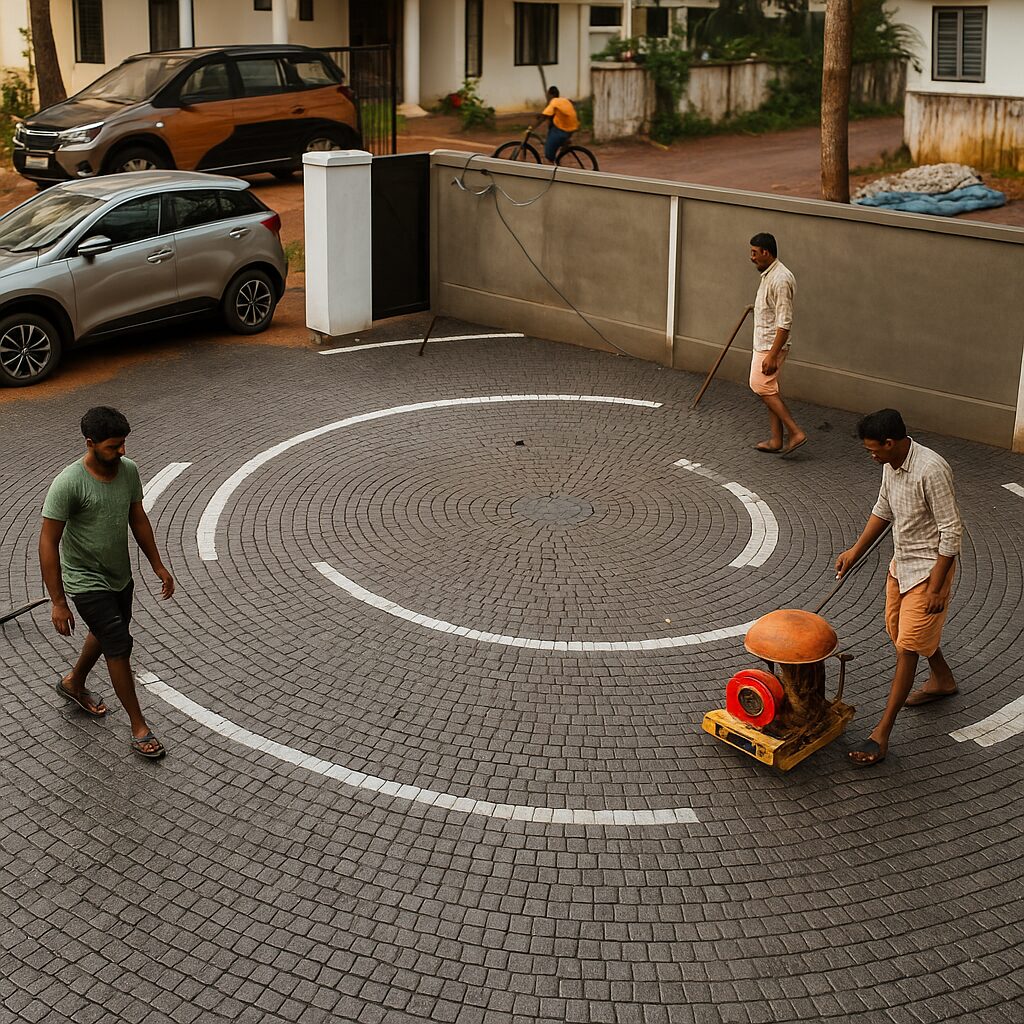 Circular_Cobblestone_Driveway_Architectural_View