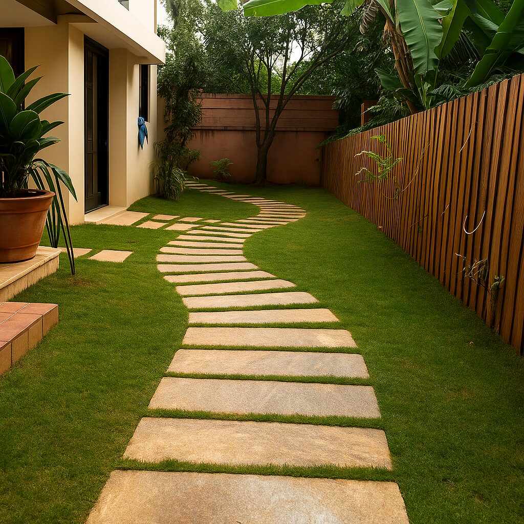 Curved_Stone_Pathway_Tropical_Garden_View