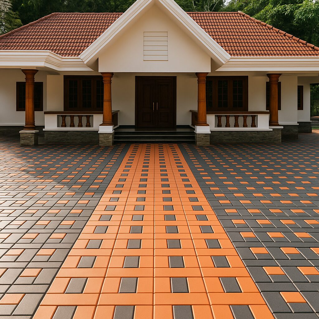 Kerala_Traditional_House_Interlock_Driveway