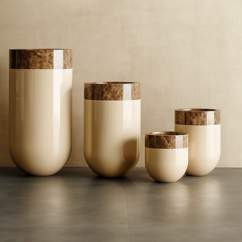 Leppo_Beige_and_Brown_Marble_Top_Planters_Set