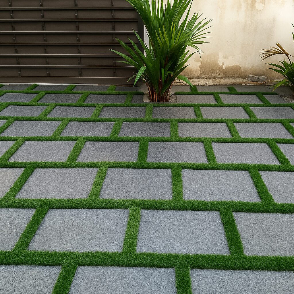 Modern_Grass_Paver_Courtyard_Design