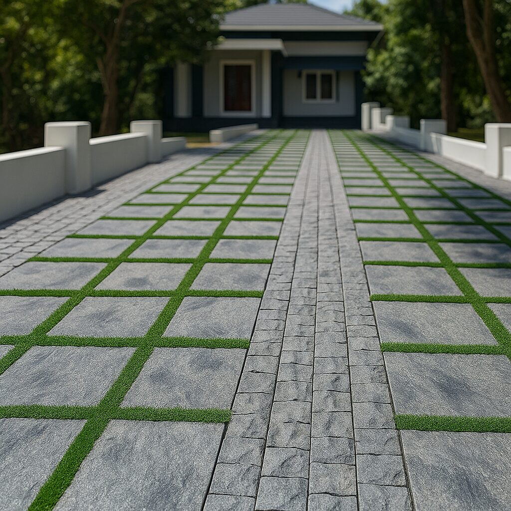 Modern_Stone_Cobblestone_Driveway_Design