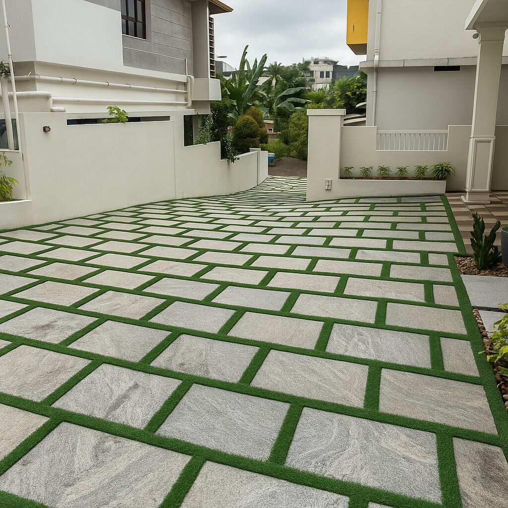 granite_grass_paver_driveway_design