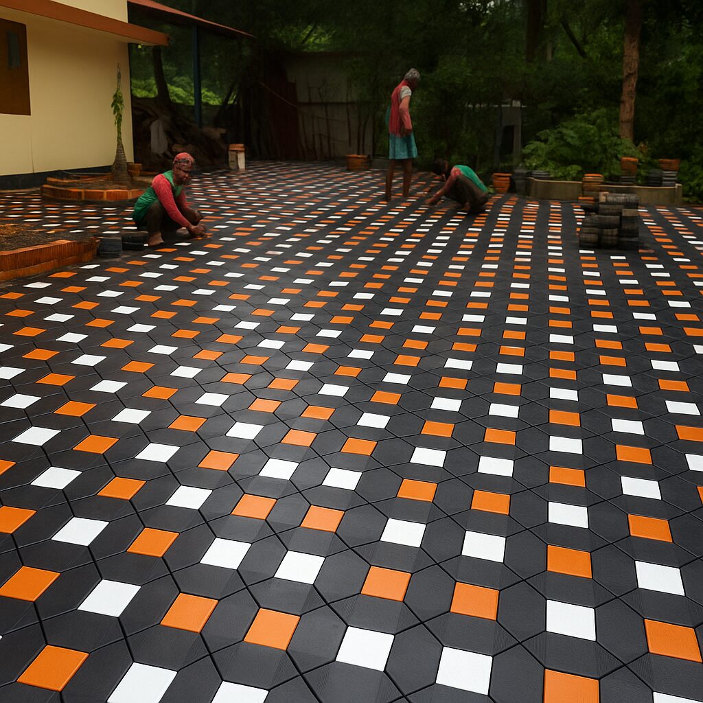 interlock-tile-pattern-courtyard-hugaplant