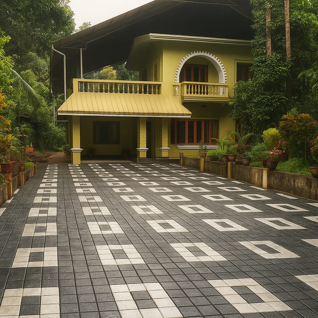 traditional_kerala_home_with_patterned_driveway